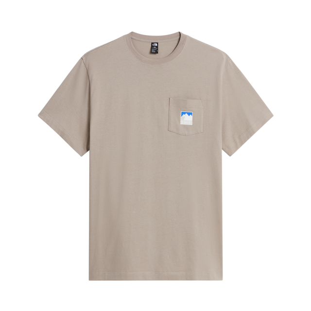 The North Face - Mountain Logo Rlx Ss Tee-graphic da uomo - Stone Slab - vista principale