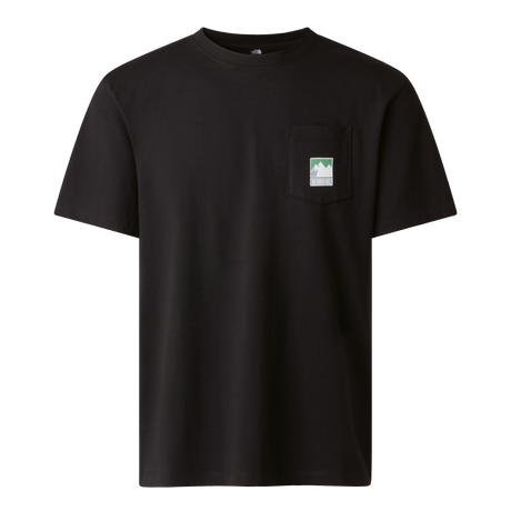 The North Face - Mountain Logo Rlx Ss Tee-graphic da uomo - TNF BLACK - vista principale