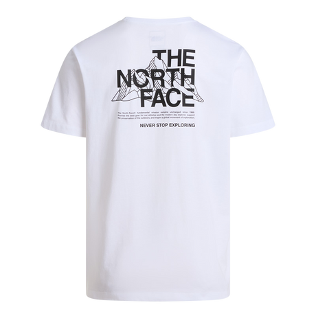 The North Face - Mountain Sketch Regular Short Sleeve da uomo - TNF WHITE - vista alternativa 1