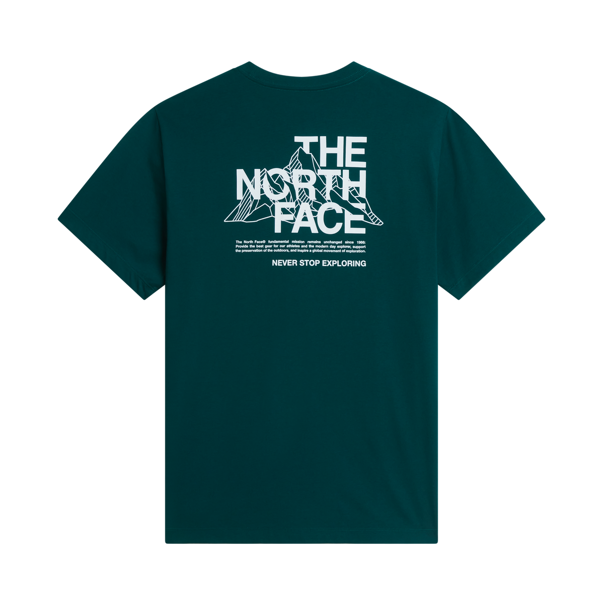 The North Face - Mountain Sketch Regular Short Sleeve da uomo - Pacific Teal - vista alternativa 1
