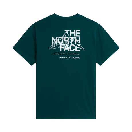 The North Face - Mountain Sketch Regular Short Sleeve da uomo - Pacific Teal - vista alternativa 1