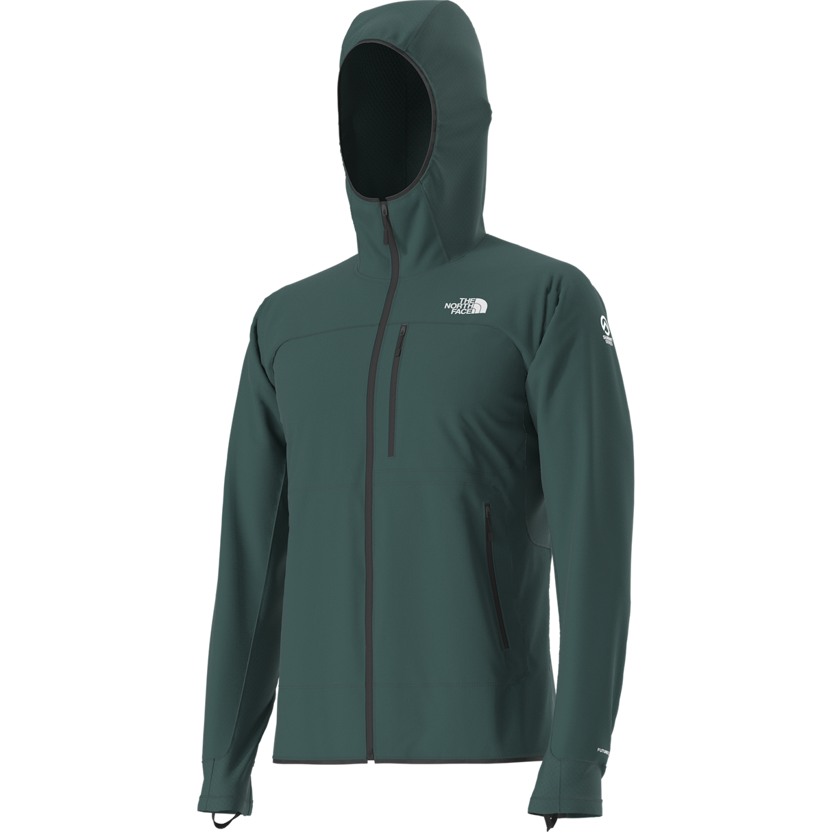 The North Face - Summit Futurefleece Overlay Hoodie da uomo - Pacific Teal - vista alternativa 2