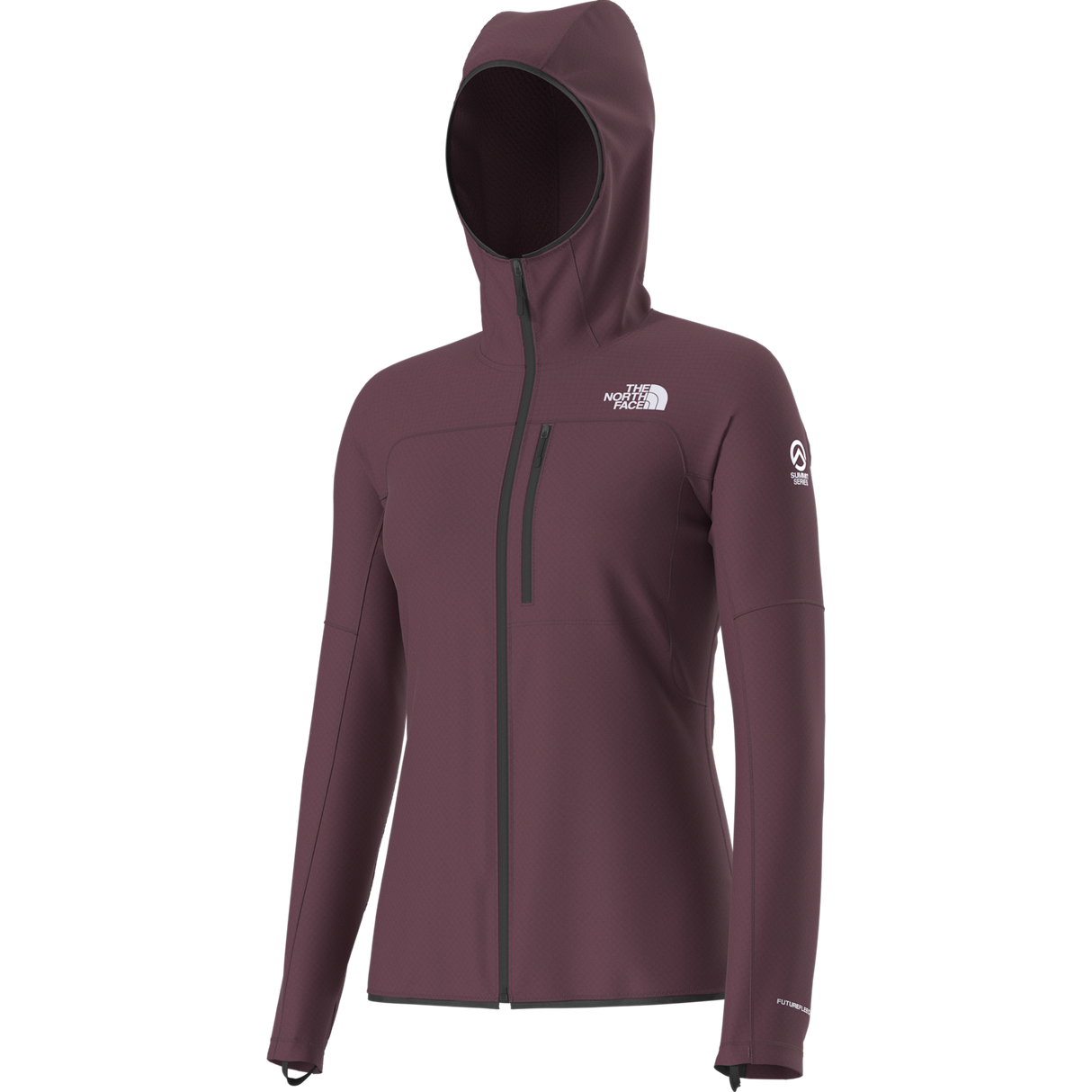 The North Face - Summit Futurefleece full-zip Hoodie da donna - Burgundy Crush - vista alternativa 2