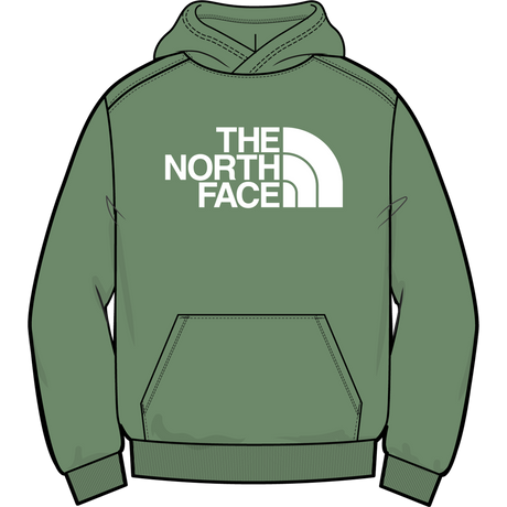 The North Face - Teen Tnf Essential Drew Peak Hoodie - Dimmed Algae - vista alternativa 10