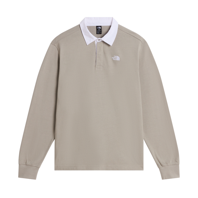 The North Face - Vista Rugby Long Sleeve Shirt da uomo - Stone Slab - vista principale