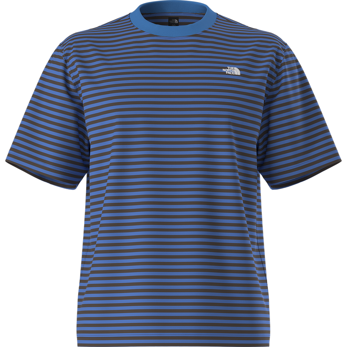 The North Face - Vista Stripe Short Sleeve Tee Active Blue TNF da uomo - QUARYG/IMPCTORG - vista alternativa 10
