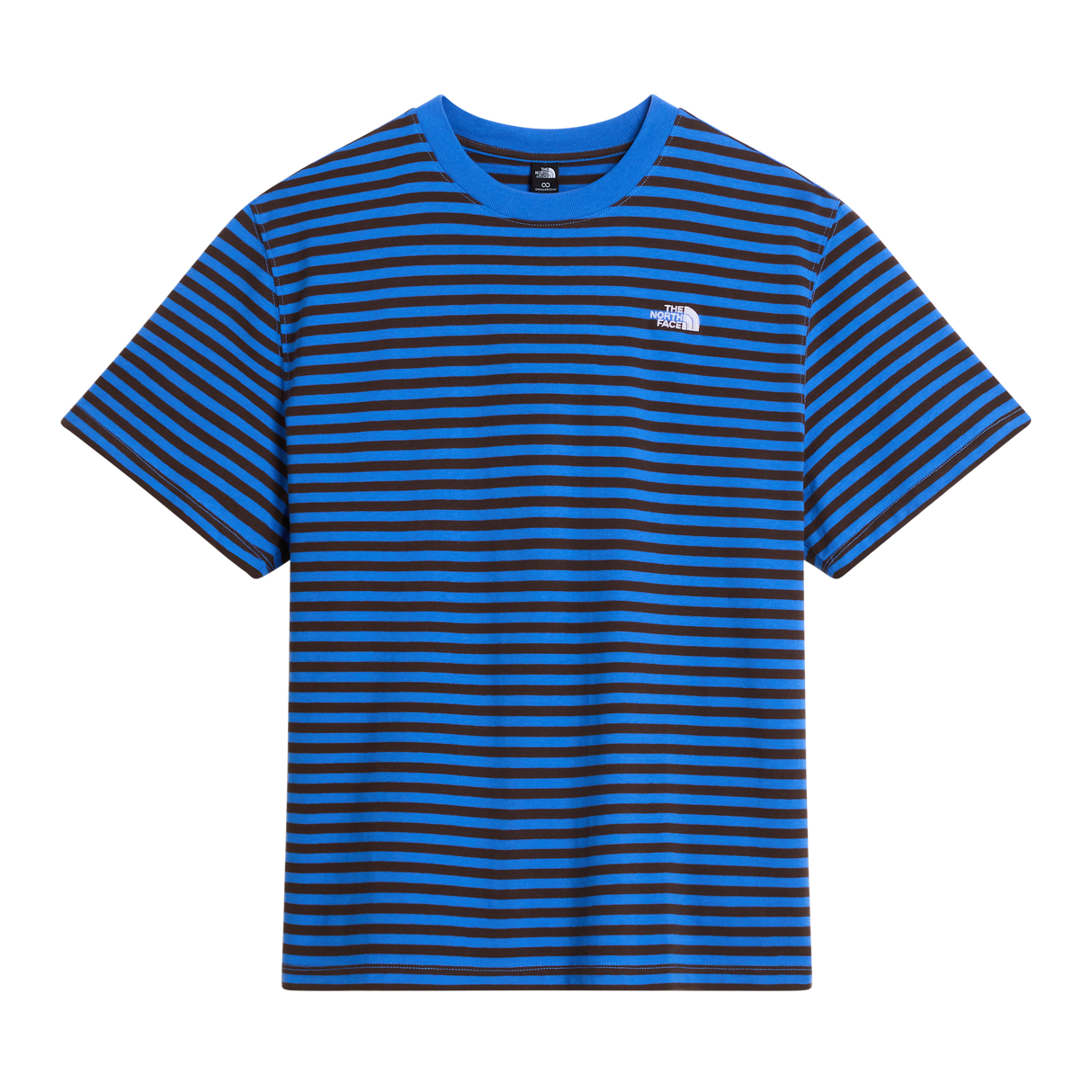 The North Face - Vista Stripe Short Sleeve Tee Active Blue TNF da uomo - QUARYG/IMPCTORG - vista principale