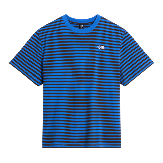 The North Face - Vista Stripe Short Sleeve Tee Active Blue TNF da uomo - QUARYG/IMPCTORG - vista principale