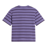 The North Face - Vista Stripe Short Sleeve Tee Grounded Plum da donna - SHFRSNTG/VNMYLW - vista alternativa 1