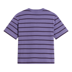 The North Face - Vista Stripe Short Sleeve Tee Grounded Plum da donna - SHFRSNTG/VNMYLW - vista alternativa 1
