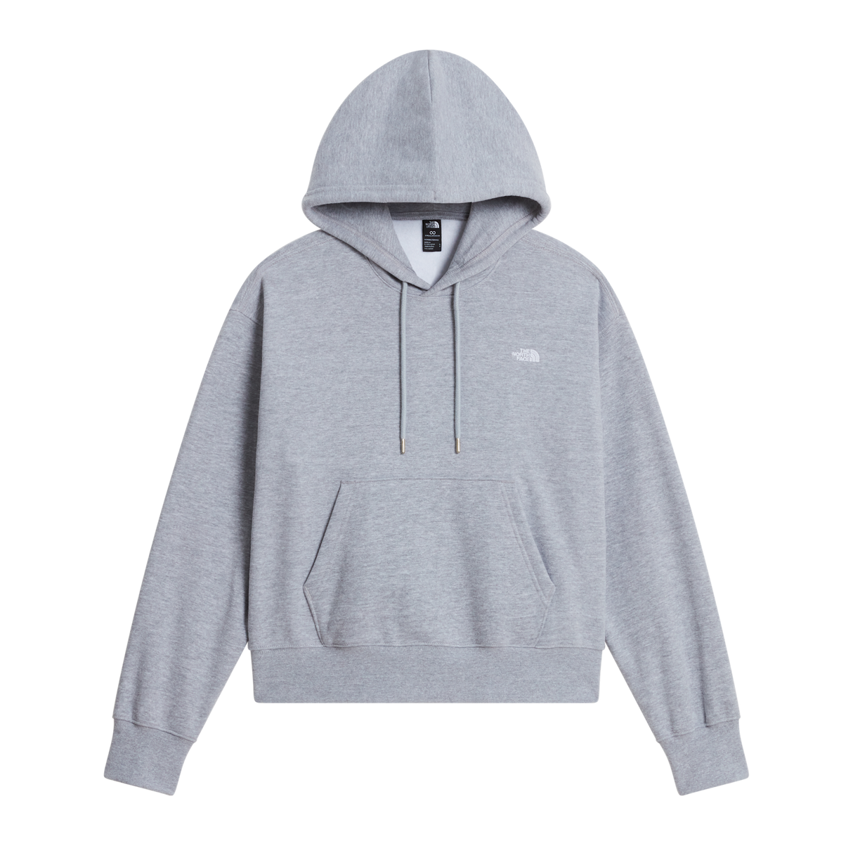 The North Face - Tnf Essential Simple Dome Boxy Os Hood da donna - TNF Pale Grey Heather - vista principale