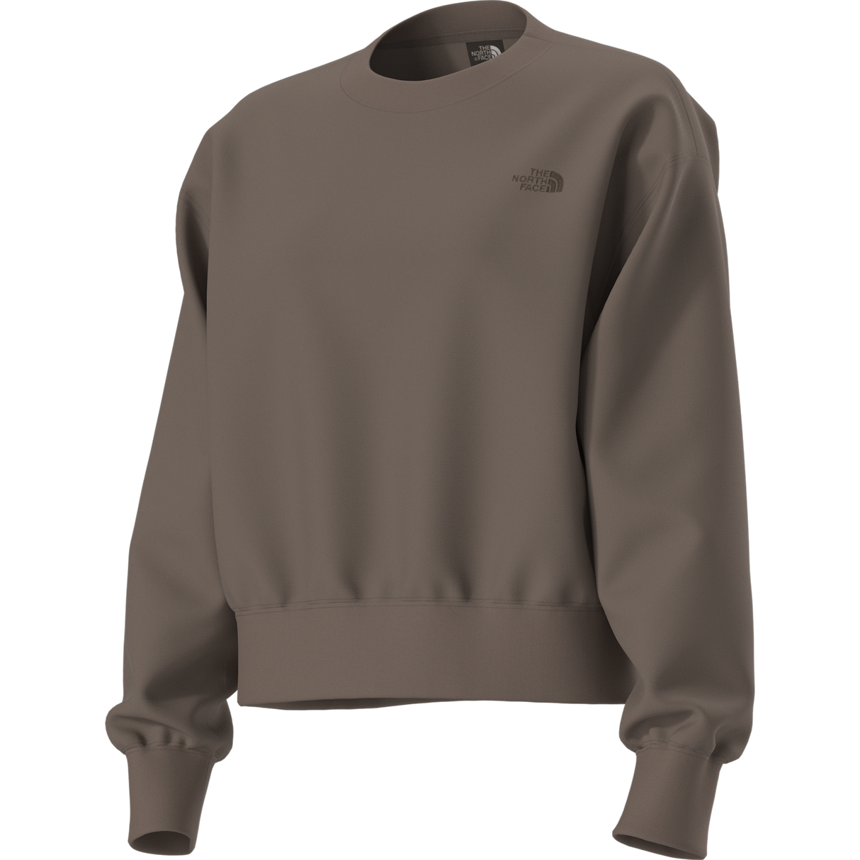 The North Face - Tnf Essential Simple Dome Boxy Os Crew da donna - Smokey Brown - vista alternativa 2