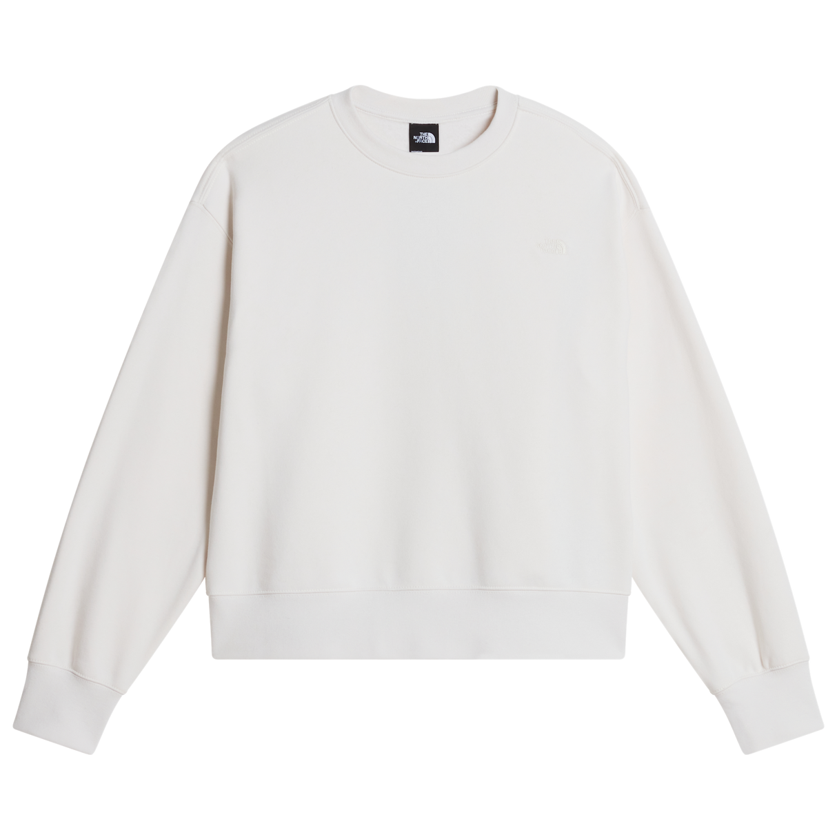 The North Face - Tnf Essential Simple Dome Boxy Os Crew da donna - White Dune/White Dune - vista principale