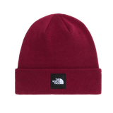 The North Face - Dock Worker Recycled Beanie Hunter Green unisex - Burgundy Crush - vista principale