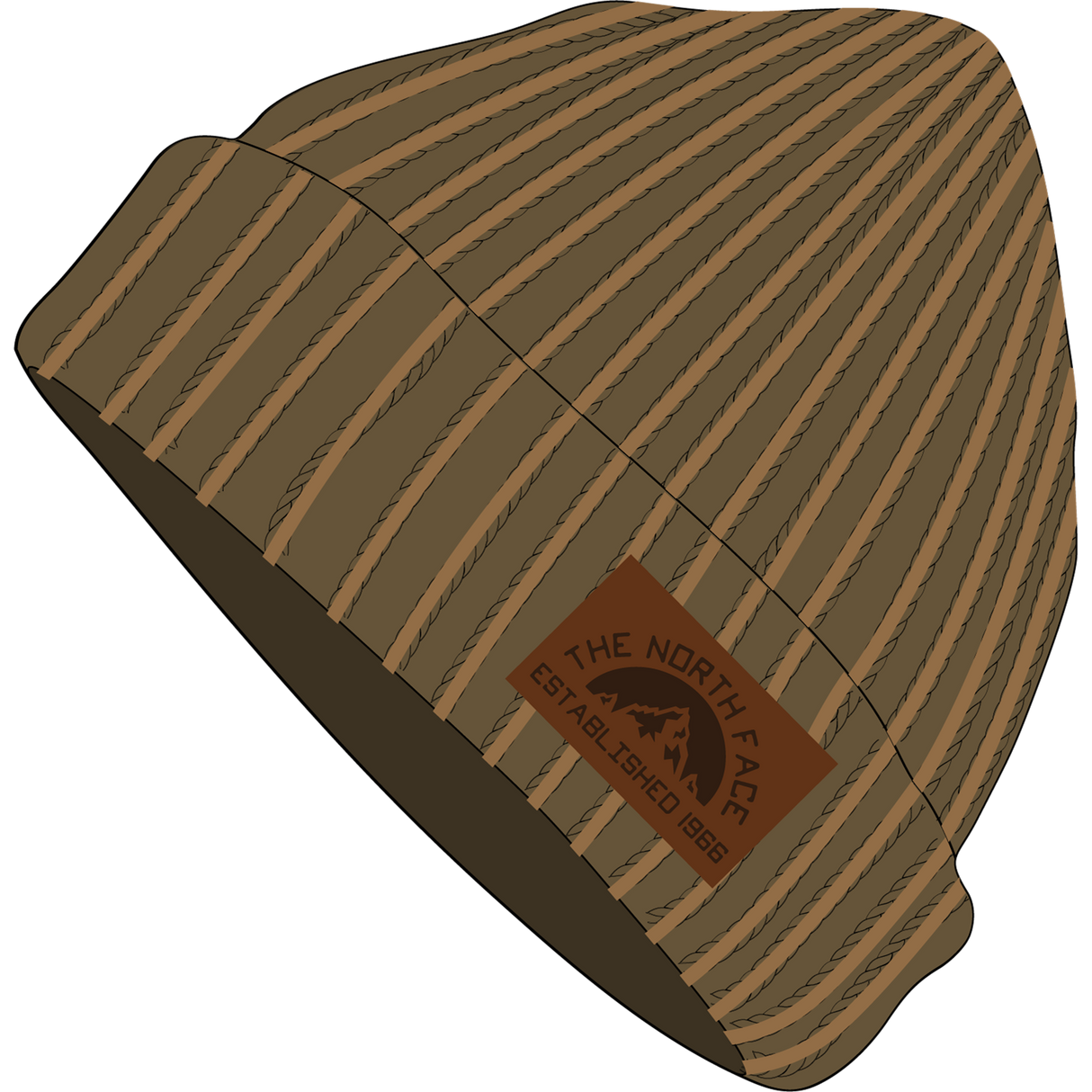 The North Face - Salty Lined SE Beanie Caraway Seed/Leather Pa unisex - VERTMSGN/NWTPGN - vista principale