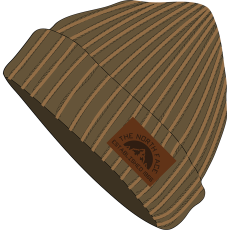 The North Face - Salty Lined SE Beanie Caraway Seed/Leather Pa unisex - Brown - vista principale