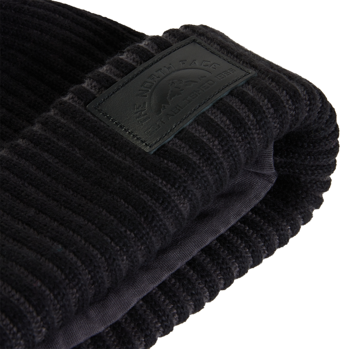 The North Face - Salty Lined SE Beanie Caraway Seed/Leather Pa unisex - TNF Black/Leather Patch - vista alternativa 2