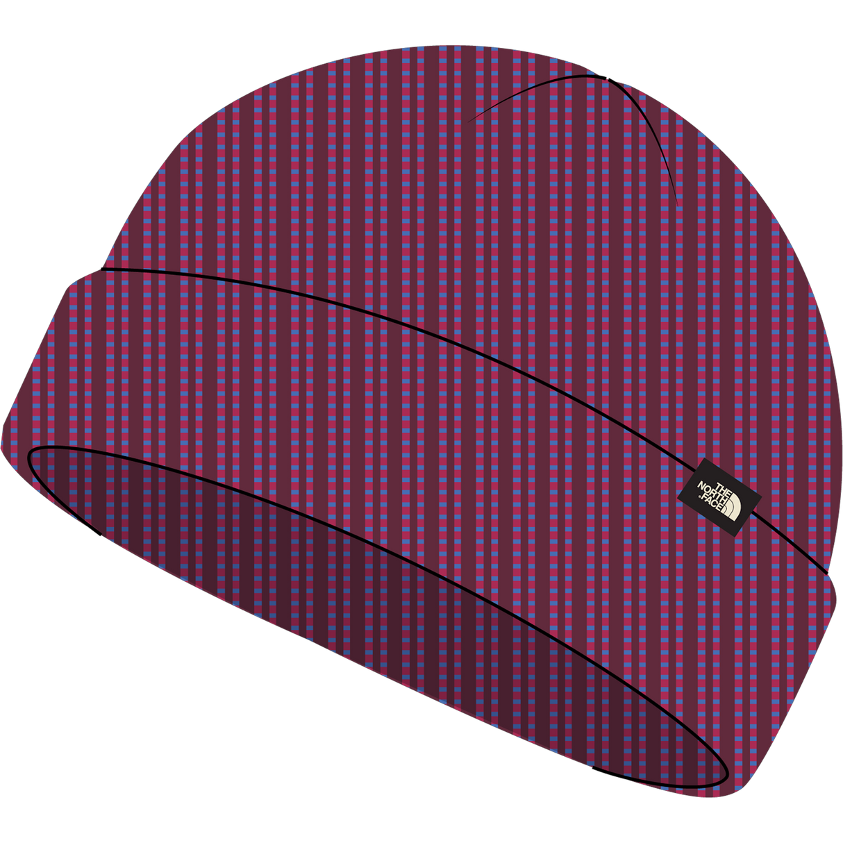 The North Face - TNF Fisherman Beanie Citrine Yellow Multi unisex - TRUBLU/EMPYLPLD - vista alternativa 10