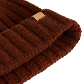 The North Face - Merino Wool Beanie Smokey Brown/Donegal unisex - Oxblood - vista alternativa 2