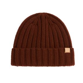 The North Face - Merino Wool Beanie Smokey Brown/Donegal unisex - Oxblood - vista principale