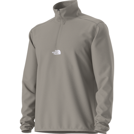 The North Face - Glacier 1/4 Zip - Embroidered Logo da uomo - Stone Slab - vista alternativa 2