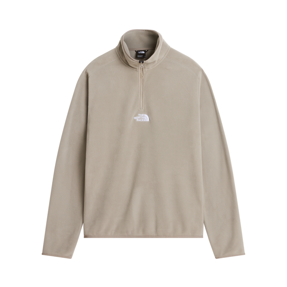 The North Face - Glacier 1/4 Zip - Embroidered Logo da uomo - Stone Slab - vista principale
