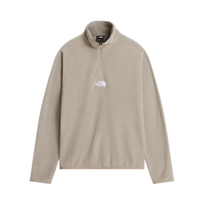 The North Face - Glacier 1/4 Zip - Embroidered Logo da uomo - Grey - vista principale