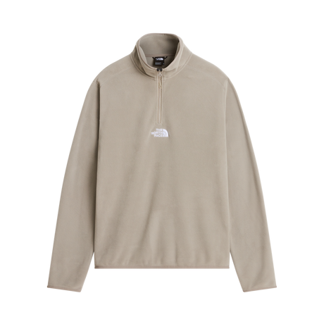The North Face - Glacier 1/4 Zip - Embroidered Logo da uomo - Stone Slab - vista principale