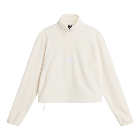 The North Face - Novelty Logo Glacier 1/4 Zip da donna - WHITE DUNE - vista principale
