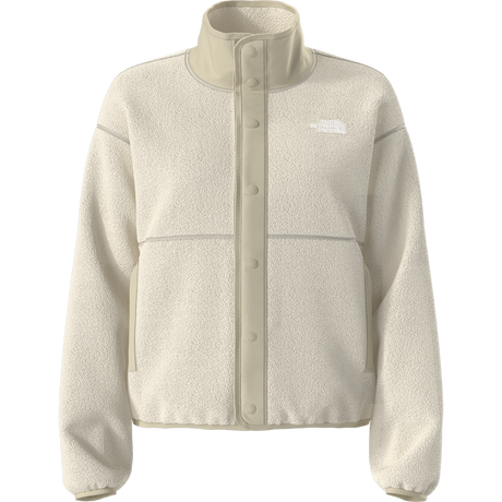 The North Face - Cragmont Snap Front Fleece Jacket da donna - White Dune/Desert Stone - vista principale
