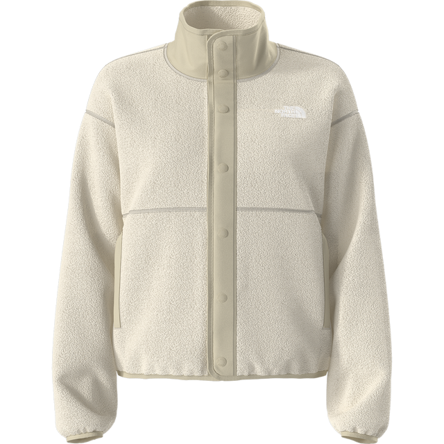 The North Face - Cragmont Snap Front Fleece Jacket da donna - White Dune/Desert Stone - vista principale