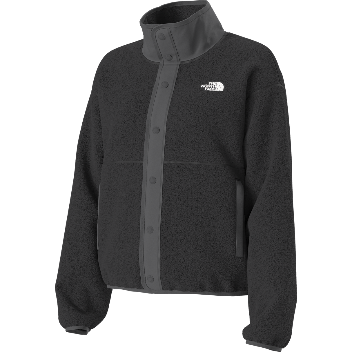 The North Face - Cragmont Snap Front Fleece Jacket da donna - TNF BLACK/ANTHRACITE GR - vista alternativa 12