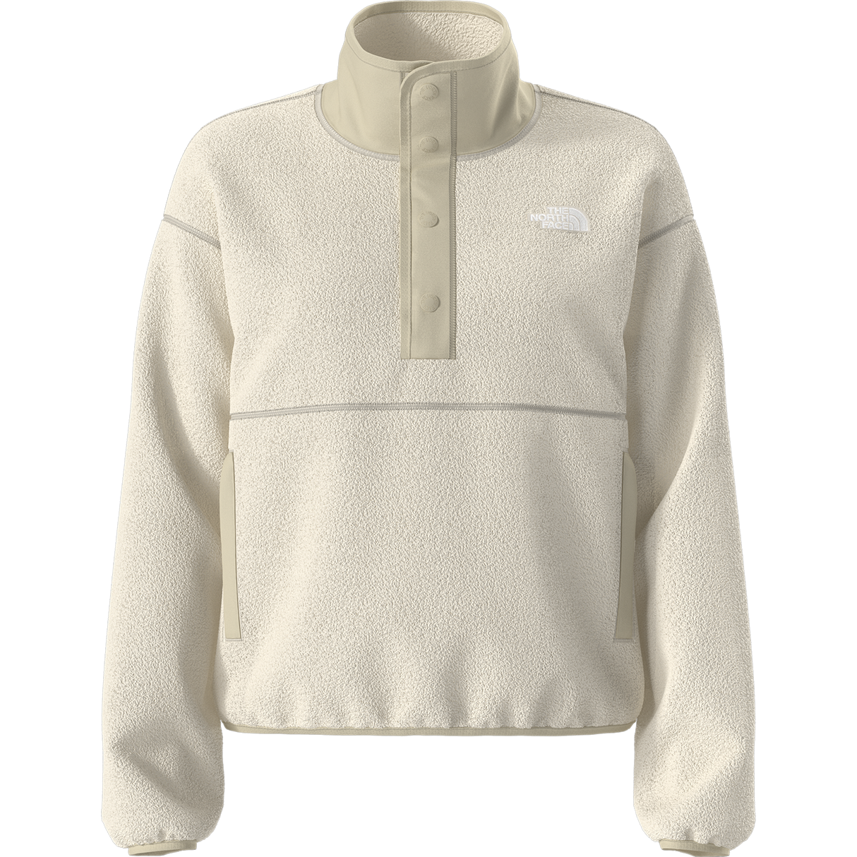 The North Face - Cragmont Snap 1/2 Fleece Jacket da donna - White Dune/Desert Stone - vista principale