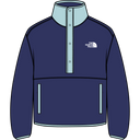 The North Face - Cragmont Snap 1/2 Fleece Jacket da donna - T TRIUMPH GREEN - vista principale