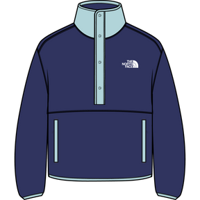 The North Face - Cragmont Snap 1/2 Fleece Jacket da donna - T TRIUMPH GREEN - vista principale