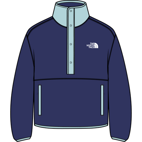 The North Face - Cragmont Snap 1/2 Fleece Jacket da donna - T TRIUMPH GREEN - vista principale