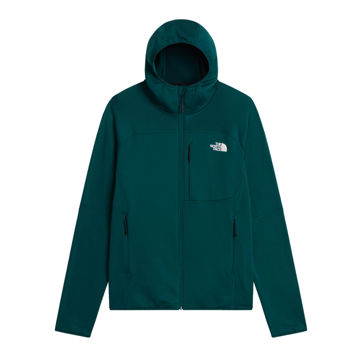 The North Face - Polartec Powerstretch Meteora Hoodie da uomo - Pacific Teal - vista principale