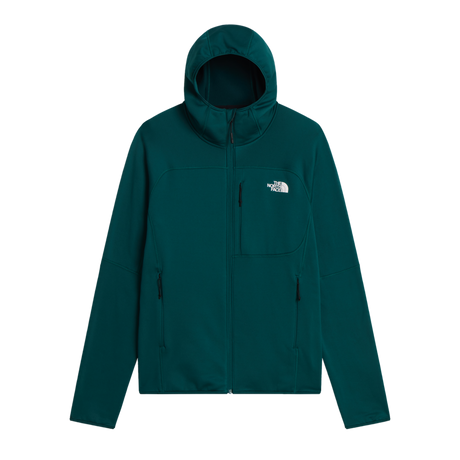 The North Face - Polartec Powerstretch Meteora Hoodie da uomo - Pacific Teal - vista principale