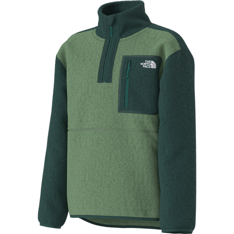 The North Face - Teen Yumiori 1/4 Zip Jacket - Dimmed Algae/Hunter Grey - vista alternativa 2