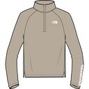 The North Face - G Flex 1/4 Zip Top -graphic - Timeless Taupe - vista principale