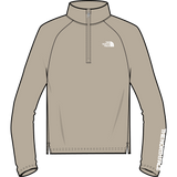 The North Face - G Flex 1/4 Zip Top -graphic - Timeless Taupe - vista principale