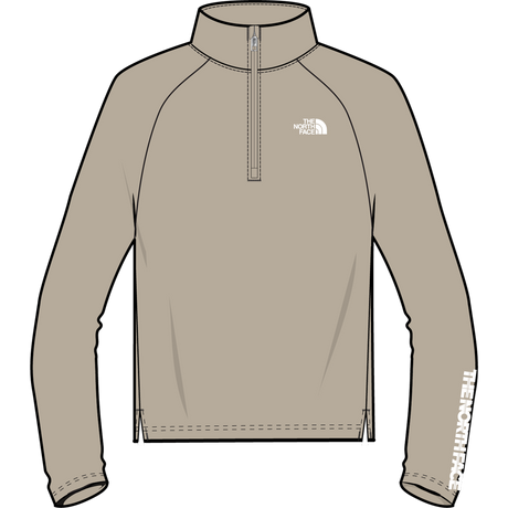 The North Face - G Flex 1/4 Zip Top -graphic - Timeless Taupe - vista principale