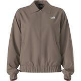 The North Face - Fleece Collared Jacket Smoked Pearl da donna - LOGOREPEATPRINT - vista alternativa 10