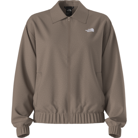 The North Face - Fleece Collared Jacket Smoked Pearl da donna - LOGOREPEATPRINT - vista alternativa 10