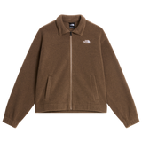 The North Face - Fleece Collared Jacket Smoked Pearl da donna - LOGOREPEATPRINT - vista principale