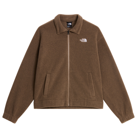 The North Face - Fleece Collared Jacket Smoked Pearl da donna - LOGOREPEATPRINT - vista principale