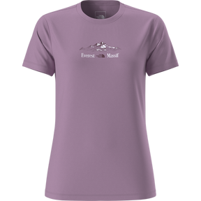 The North Face - Foundation Short Sleeves T-shirt-graph da donna - Purple - vista principale