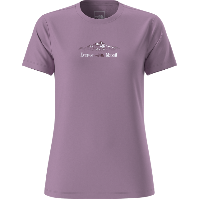 The North Face - Foundation Short Sleeves T-shirt-graph da donna - Hushed Lavender - vista principale
