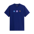 The North Face - Explorer Badges Rlx SS Tee-Graphic Bold Blue unisex - SHQUAILGY/CLDGY - vista principale