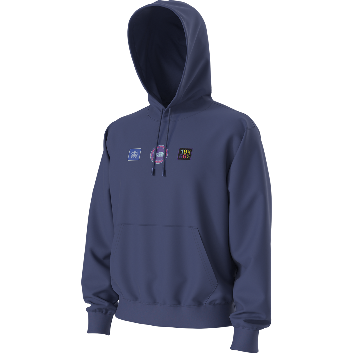 The North Face - Explorer Badges Rlx Hoodie-Graphic Bold Blue unisex - SHQUAILGY/CLDGY - vista alternativa 12
